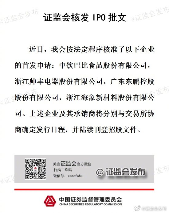 证监会发布最新IPO批文,证监会发布最新IPO批文，资本市场的繁荣信号，证监会发布最新IPO批文，资本市场繁荣的新信号标题供参考，具体请根据实际情况撰写。